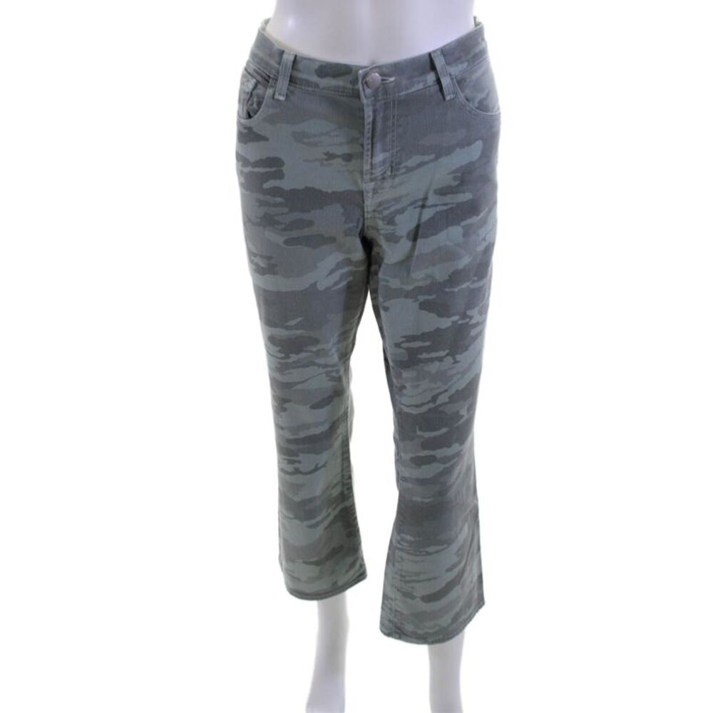 J Brand Womens Cropped Camouflage Gray Pants Size 28